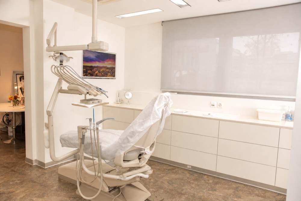 Salle de soin du cabinet Clear Smile à Nyon